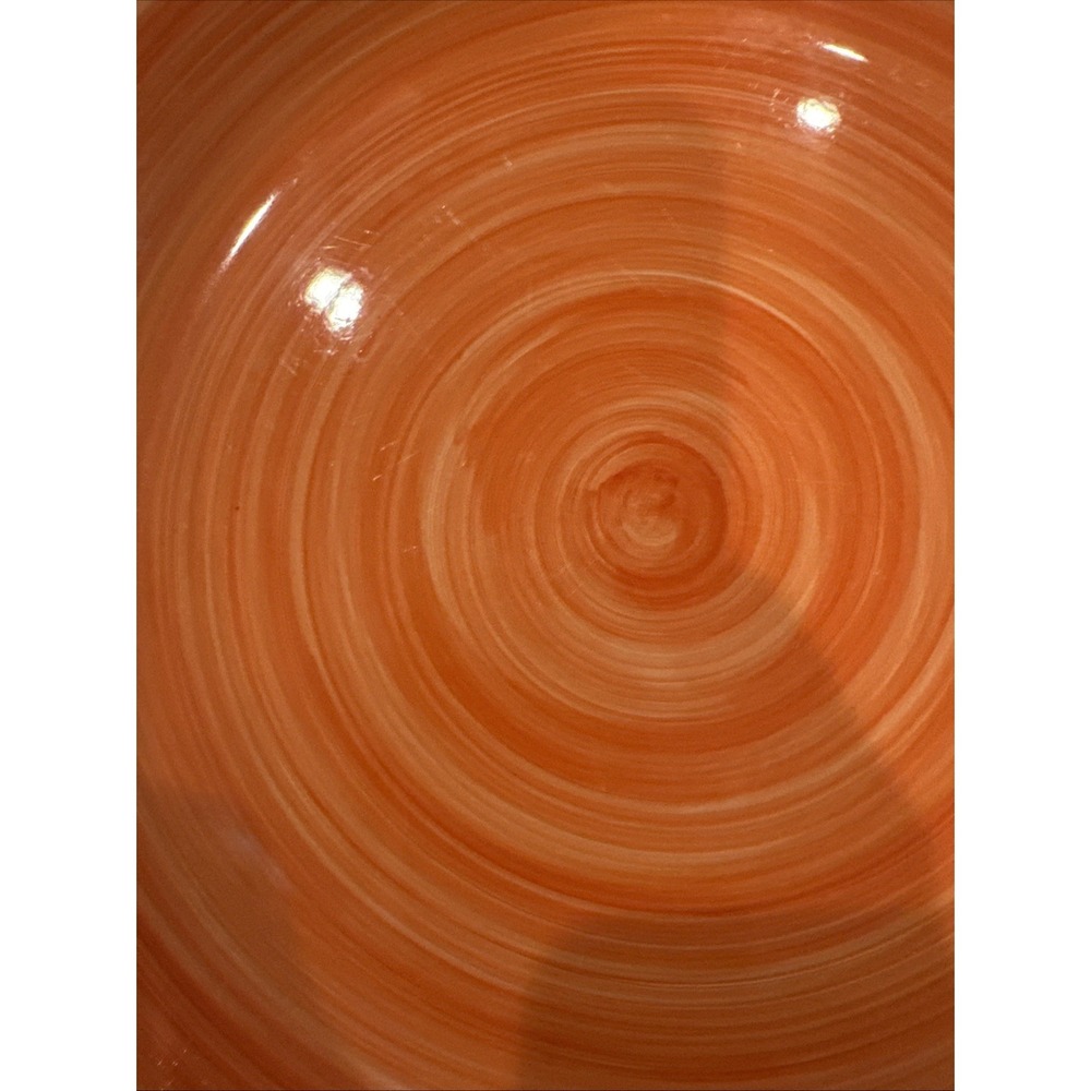CITRUS GROVE 10-3/4" Orange Swirl Dinner Plate - Picture 4 of 4